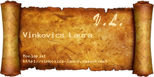 Vinkovics Laura névjegykártya