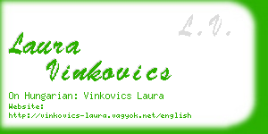 laura vinkovics business card